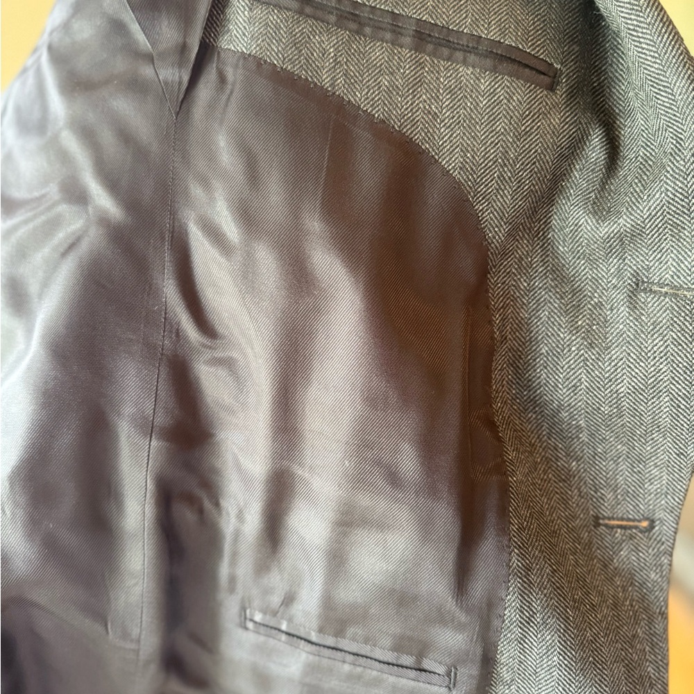 Men's/Human’s Stafford Gray Herringbone Blazer Size 44R